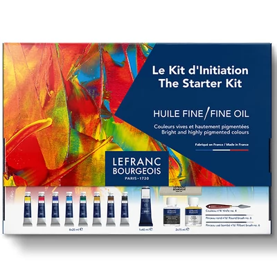 L&amp;B Fine olaj festőkészlet - The Starter Kit : 1x40ml + 8x20ml + kiegészítők