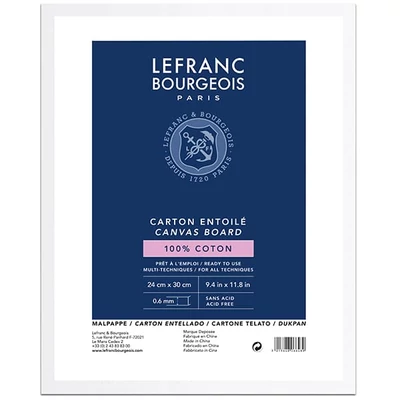 Lefranc Bourgeois kasírozott festővászon  - 24x30 cm