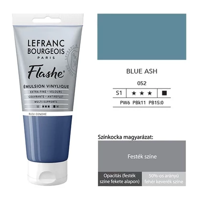L&amp;B Flashe vinil festék (akrilfesték), 80 ml - 052, blue ash