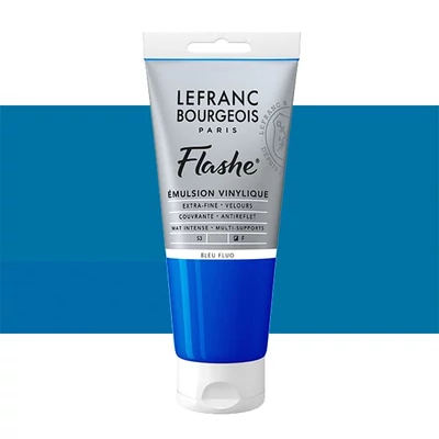 L&amp;B Flashe vinil festék (akrilfesték), 80 ml - 083, fluorescent blue