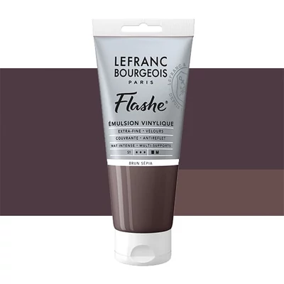 L&amp;amp;B Flashe vinil festék (akrilfesték), 80 ml - 107, sepia brown