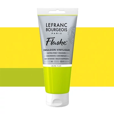 L&amp;B Flashe vinil festék (akrilfesték), 80 ml - 163, fluorescent yellow