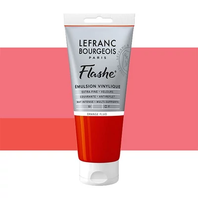 L&amp;B Flashe vinil festék (akrilfesték), 80 ml - 206, fluorescent orange