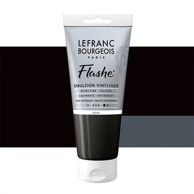 L&amp;amp;B Flashe vinil festék (akrilfesték), 80 ml - 265, black