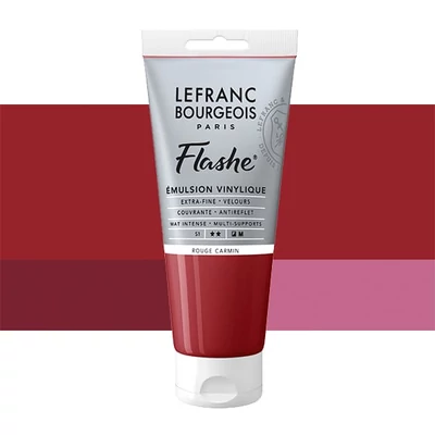 L&amp;amp;B Flashe vinil festék (akrilfesték), 80 ml - 366, carmine red