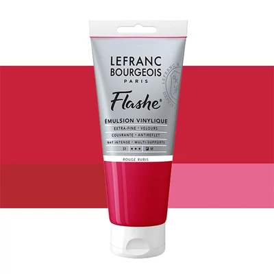 L&amp;B Flashe vinil festék (akrilfesték), 80 ml - 388, ruby red