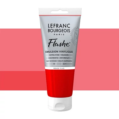 L&amp;B Flashe vinil festék (akrilfesték), 80 ml - 409, fluorescent red