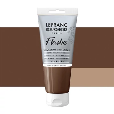 L&amp;B Flashe vinil festék (akrilfesték), 80 ml - 477, burnt umber