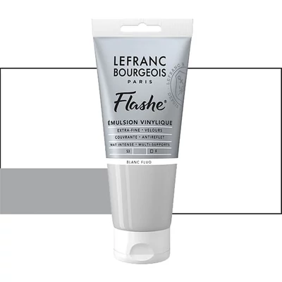 L&amp;B Flashe vinil festék (akrilfesték), 80 ml - 818, fluorescent white