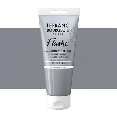 L&B Flashe vinil festék (akrilfesték), 80 ml - 832, iridescent silver