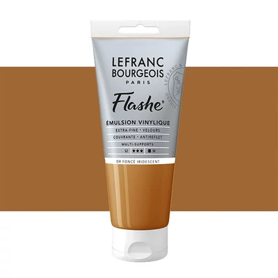 L&amp;B Flashe vinil festék (akrilfesték), 80 ml - 835, iridescent deep gold