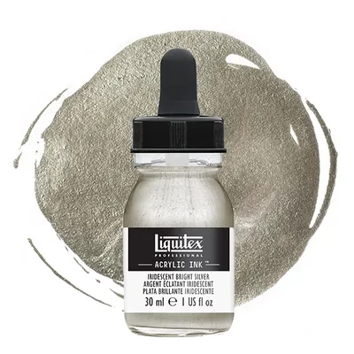 Liquitex akriltinta, 30 ml - 236, iridescent bright silver
