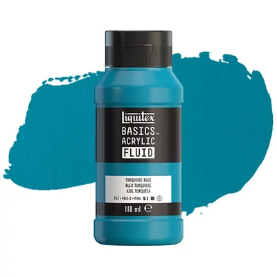 Liquitex Basics Fluid akrilfesték, 118 ml - 046, turquoise blue
