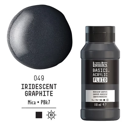 Liquitex Basics Fluid akrilfesték, 118 ml - 049, iridescent graphite