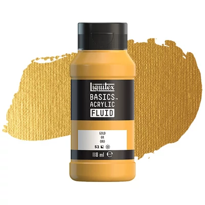 Liquitex Basics Fluid akrilfesték, 118 ml - 051, gold