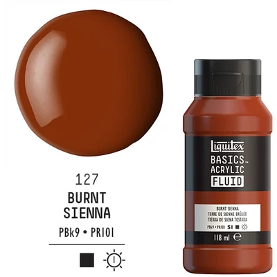 Liquitex Basics Fluid akrilfesték, 118 ml - 127, burnt sienna