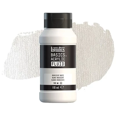 Liquitex Basics Fluid akrilfesték, 118 ml - 238, iridescent white
