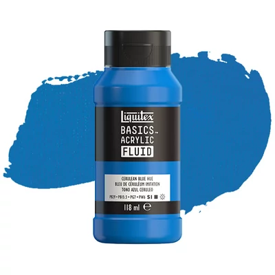 Liquitex Basics Fluid akrilfesték, 118 ml - 470, cerulean blue hue