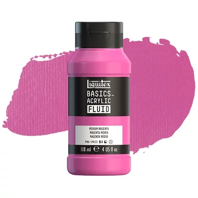 Liquitex Basics Fluid akrilfesték, 118 ml - 500, medium magenta