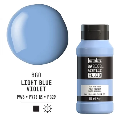 Liquitex Basics Fluid akrilfesték, 118 ml - 680, light blue violet
