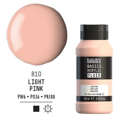 Liquitex Basics Fluid akrilfesték, 118 ml - 810, light pink