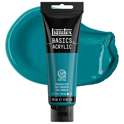 Liquitex Basics akrilfesték, 118 ml - 046, turquoise blue