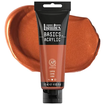 Liquitex Basics akrilfesték, 118 ml - 053, copper
