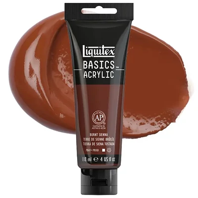 Liquitex Basics akrilfesték, 118 ml - 127, burnt sienna