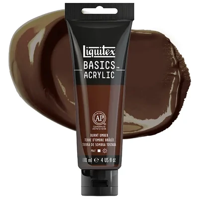 Liquitex Basics akrilfesték, 118 ml - 128, burnt umber