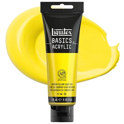 Liquitex Basics akrilfesték, 118 ml - 159, cadmium yellow light hue