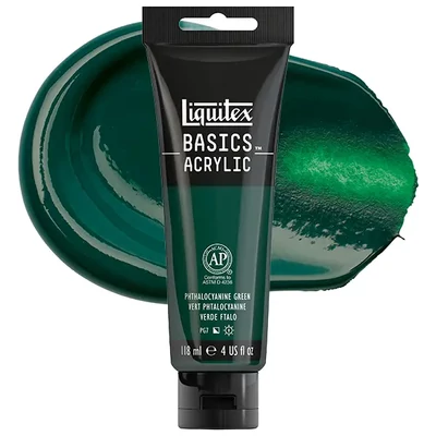 Liquitex Basics akrilfesték, 118 ml - 317, phthalocyanine green