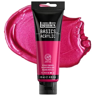 Liquitex Basics akrilfesték, 118 ml - 342, metallic magenta