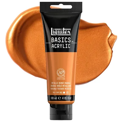 Liquitex Basics akrilfesték, 118 ml - 344, metallic burnt orange