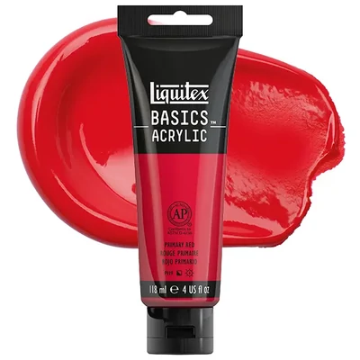Liquitex Basics akrilfesték, 118 ml - 415, primary red