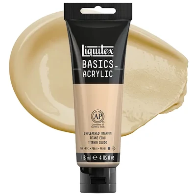 Liquitex Basics akrilfesték, 118 ml - 434, unbleached titanium
