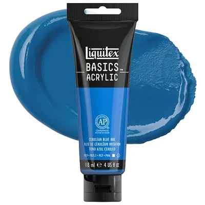 Liquitex Basics akrilfesték, 118 ml - 470, cerulean blue hue