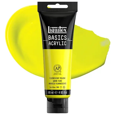 Liquitex Basics akrilfesték, 118 ml - 981, fluorescent yellow