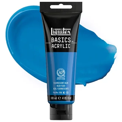 Liquitex Basics akrilfesték, 118 ml - 984, fluorescent blue