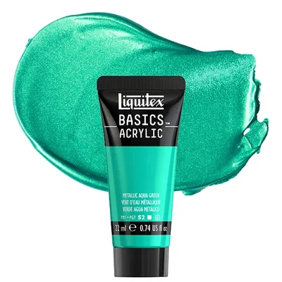 Liquitex Basics akrilfesték, 22 ml - 339, metallic aqua green