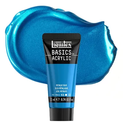 Liquitex Basics akrilfesték, 22 ml - 341, metallic blue