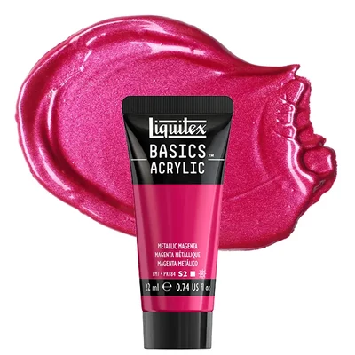 Liquitex Basics akrilfesték, 22 ml - 342, metallic magenta
