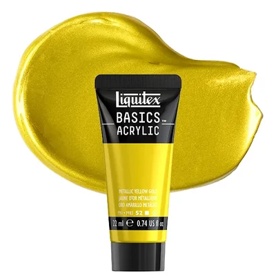Liquitex Basics akrilfesték, 22 ml - 343, metallic yellow gold