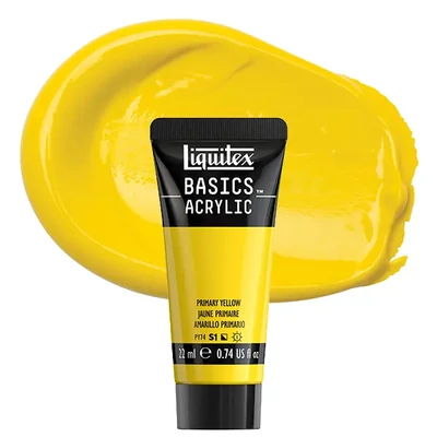 Liquitex Basics akrilfesték, 22 ml - 410, primary yellow