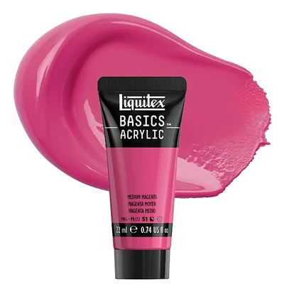 Liquitex Basics akrilfesték, 22 ml - 500, medium magenta