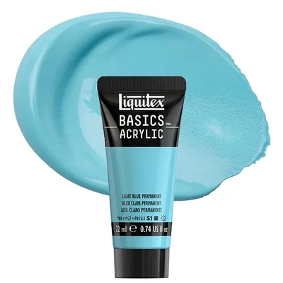 Liquitex Basics akrilfesték, 22 ml - 770, light blue permanent