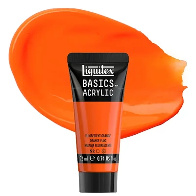 Liquitex Basics akrilfesték, 22 ml - 982, fluorescent orange