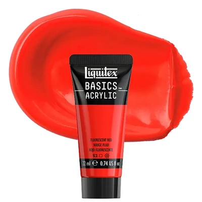 Liquitex Basics akrilfesték, 22 ml - 983, fluorescent red