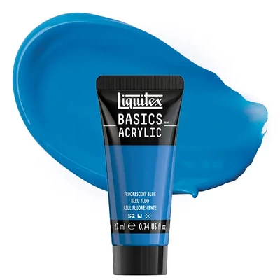 Liquitex Basics akrilfesték, 22 ml - 984, fluorescent blue