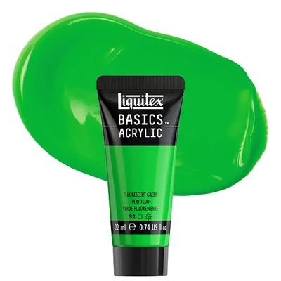 Liquitex Basics akrilfesték, 22 ml - 985, fluorescent green