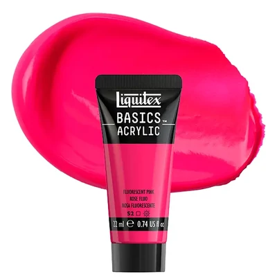 Liquitex Basics akrilfesték, 22 ml - 987, fluorescent pink